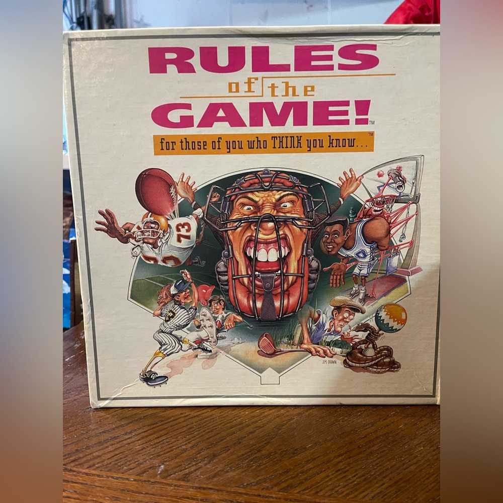 Rules of the Game Board Game 1995 Poole Enterprise